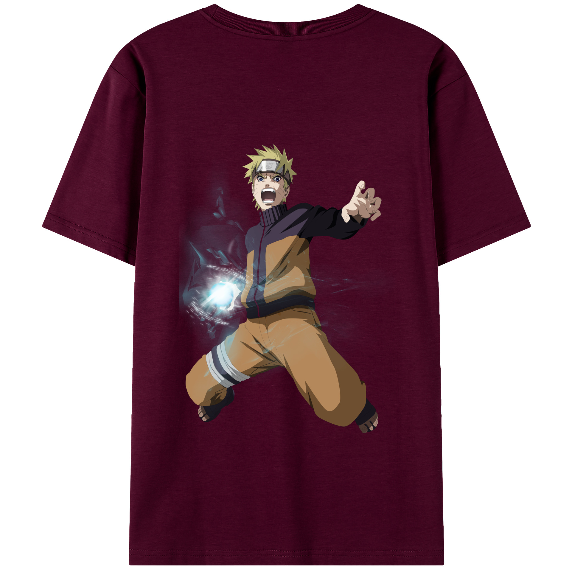 （画像用） NARUTO -ナルト- うずまき ナルト Uzumaki Naruto レディース半袖Tシャツ(バックプリント)
